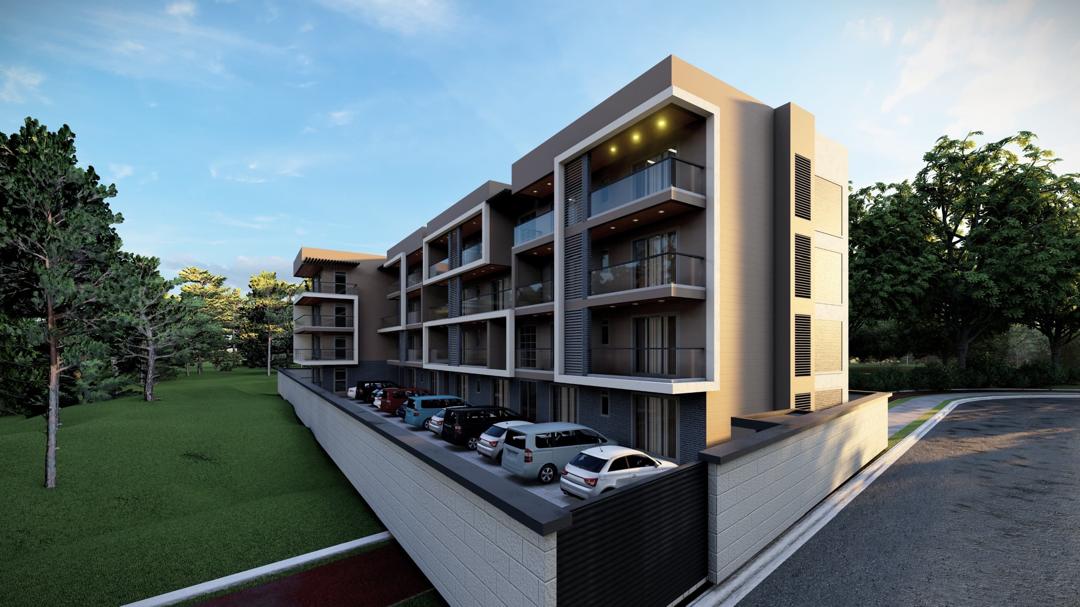 Architectural rendering of the upcoming Munyonyo Waterfront residences